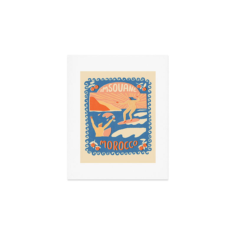 Morocco surf Art Print Gallery Image 1
