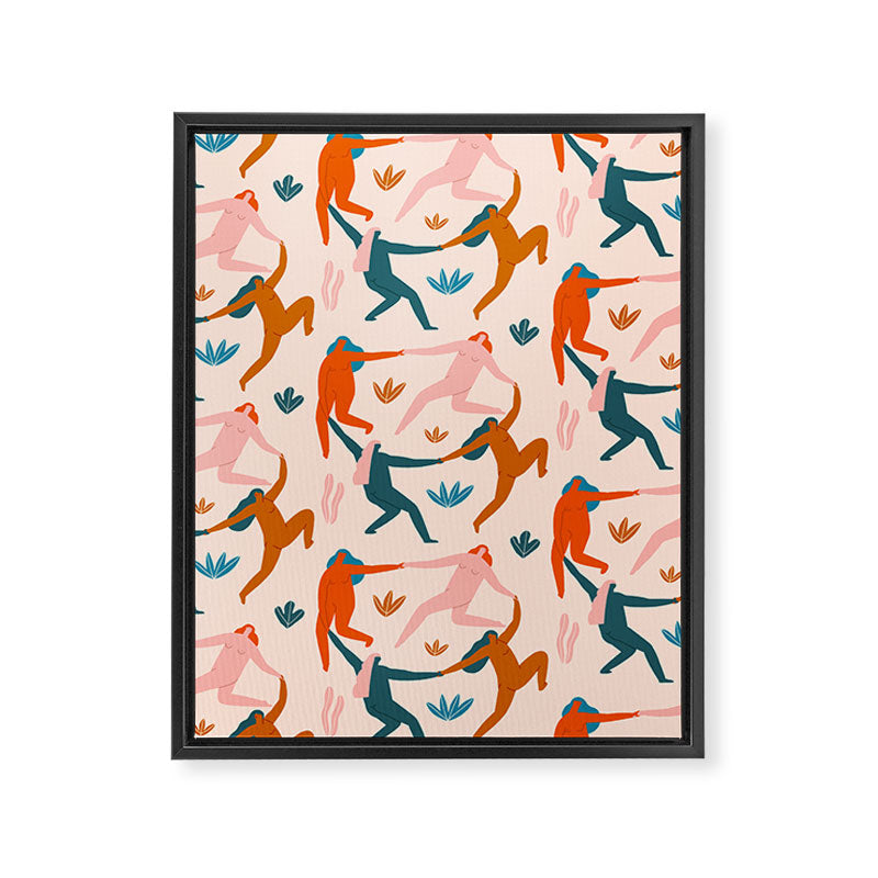 Nymphs pattern Framed Canvas Print Gallery Image 8