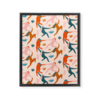 Nymphs pattern Framed Canvas Print Gallery Image 8
