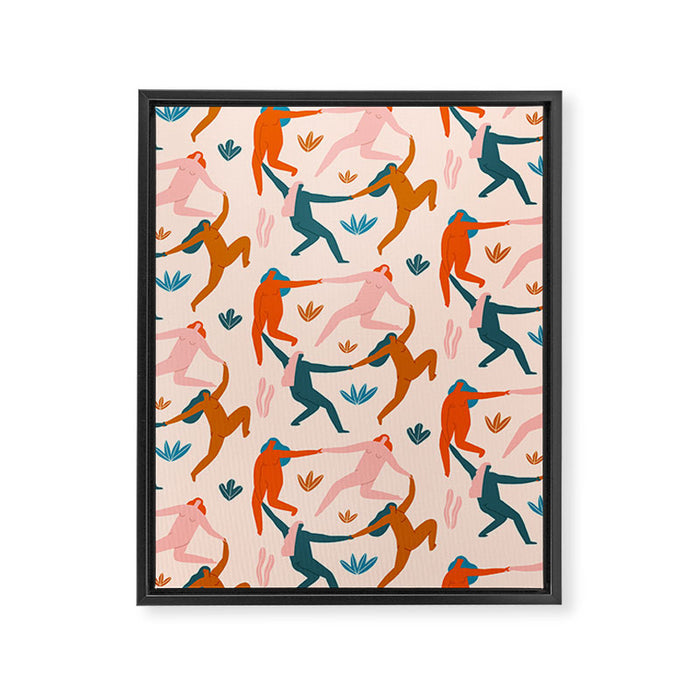 Nymphs pattern Framed Canvas Print Gallery Image 1