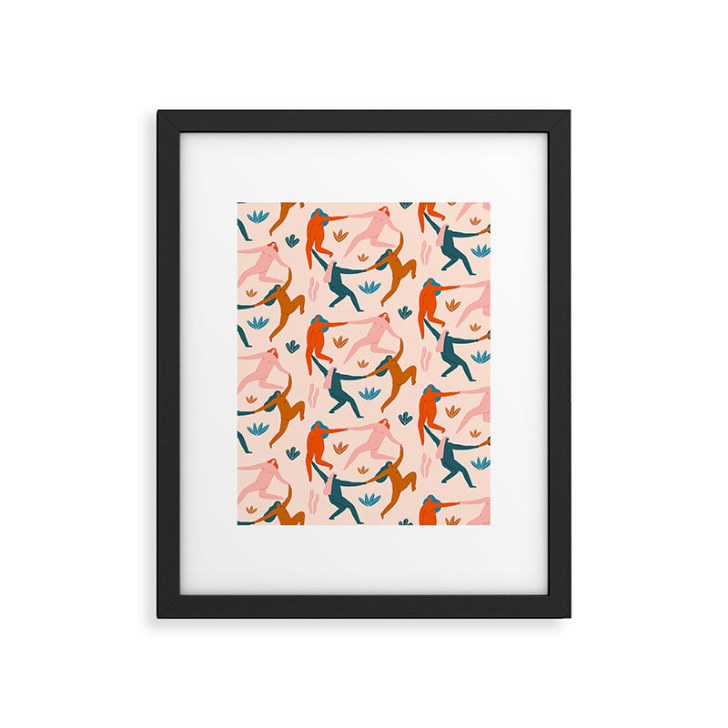 Nymphs pattern Framed Art Print Gallery Image 6