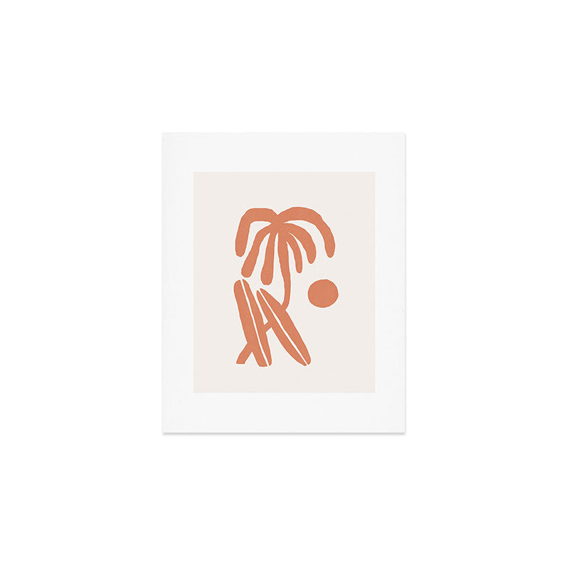Palm and surfboards Art Print Gallery Image 1
