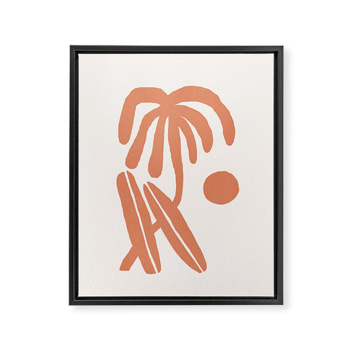 Palm and surfboards Framed Canvas Print Gallery Image 1