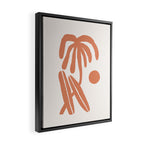 Palm and surfboards Framed Canvas Print Gallery Image 2