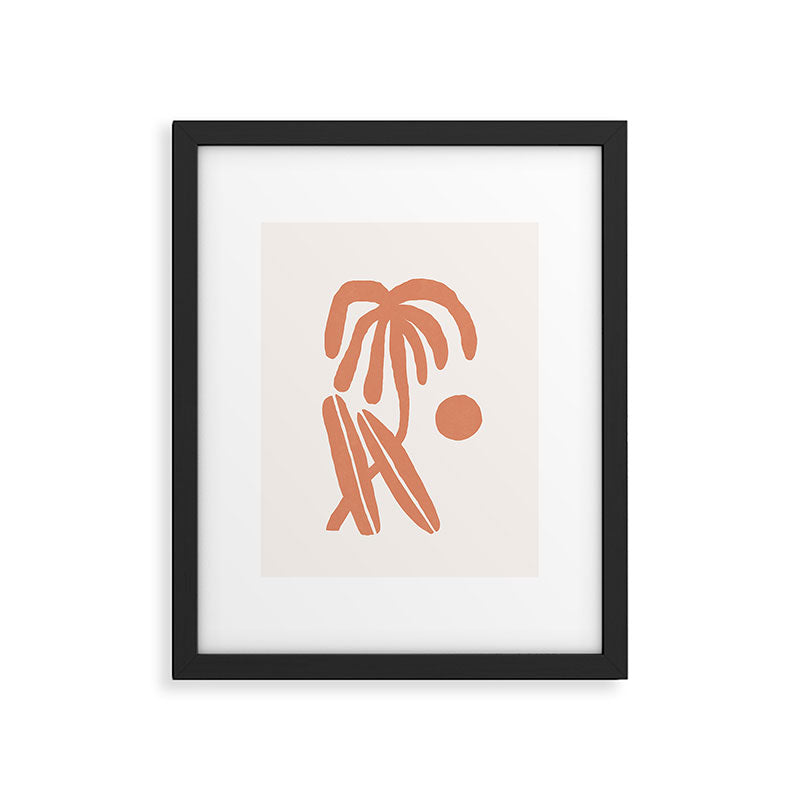 Palm and surfboards Framed Art Print Gallery Image 5