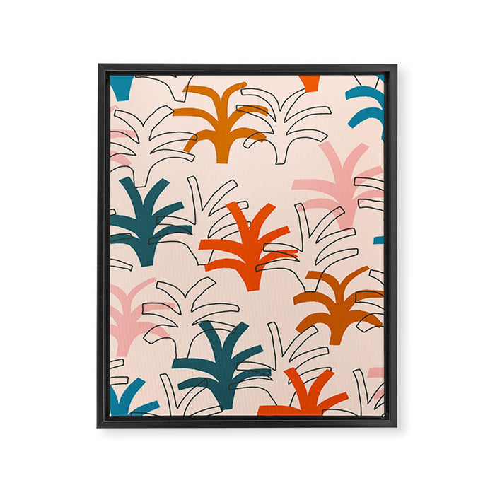 Palm grove Framed Canvas Print Gallery Image 1