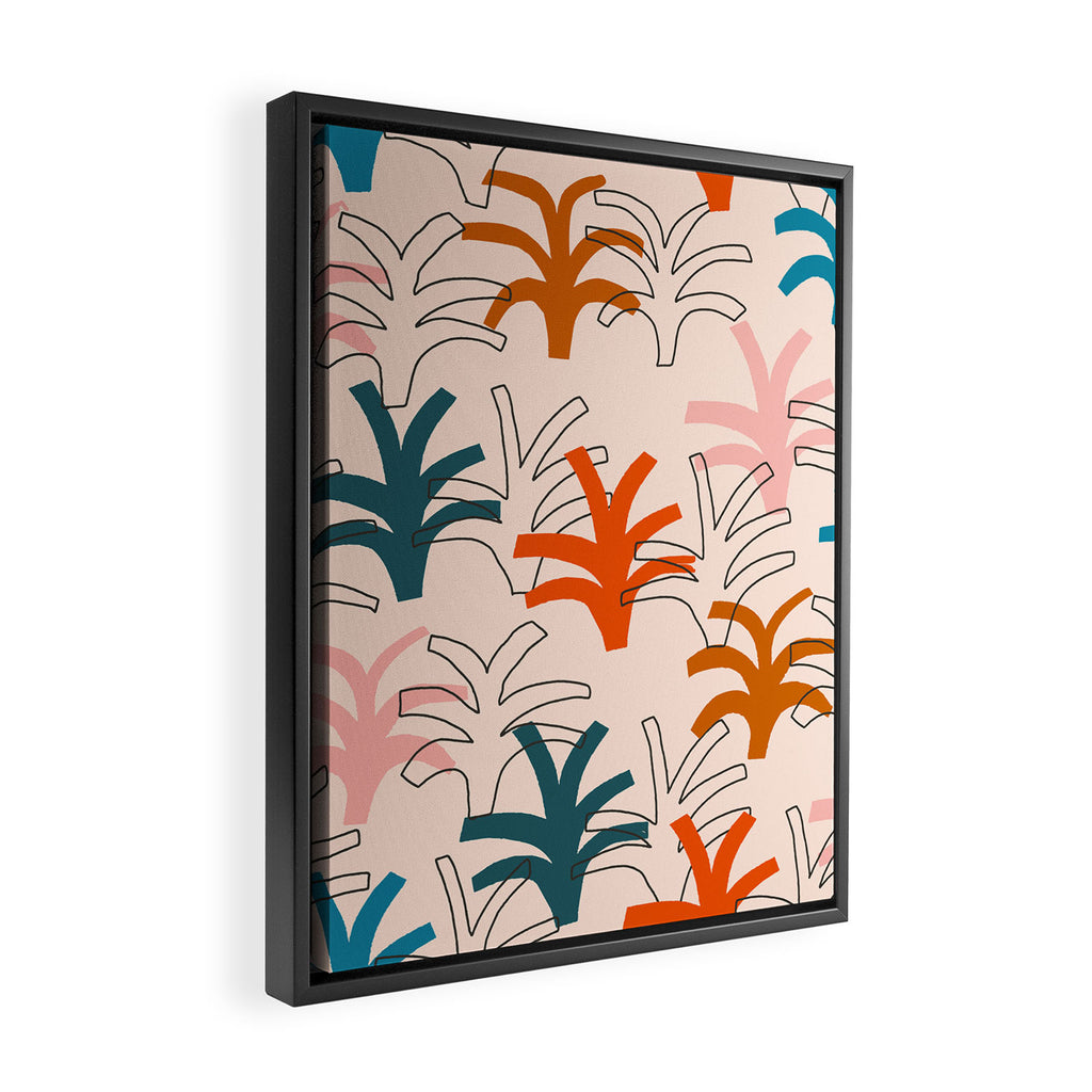 Palm grove Framed Canvas Print Gallery Image 2