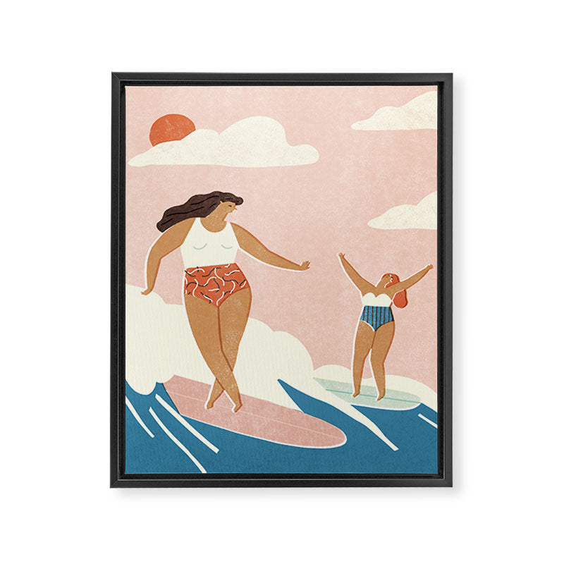 Party wave Framed Canvas Print Gallery Image 8