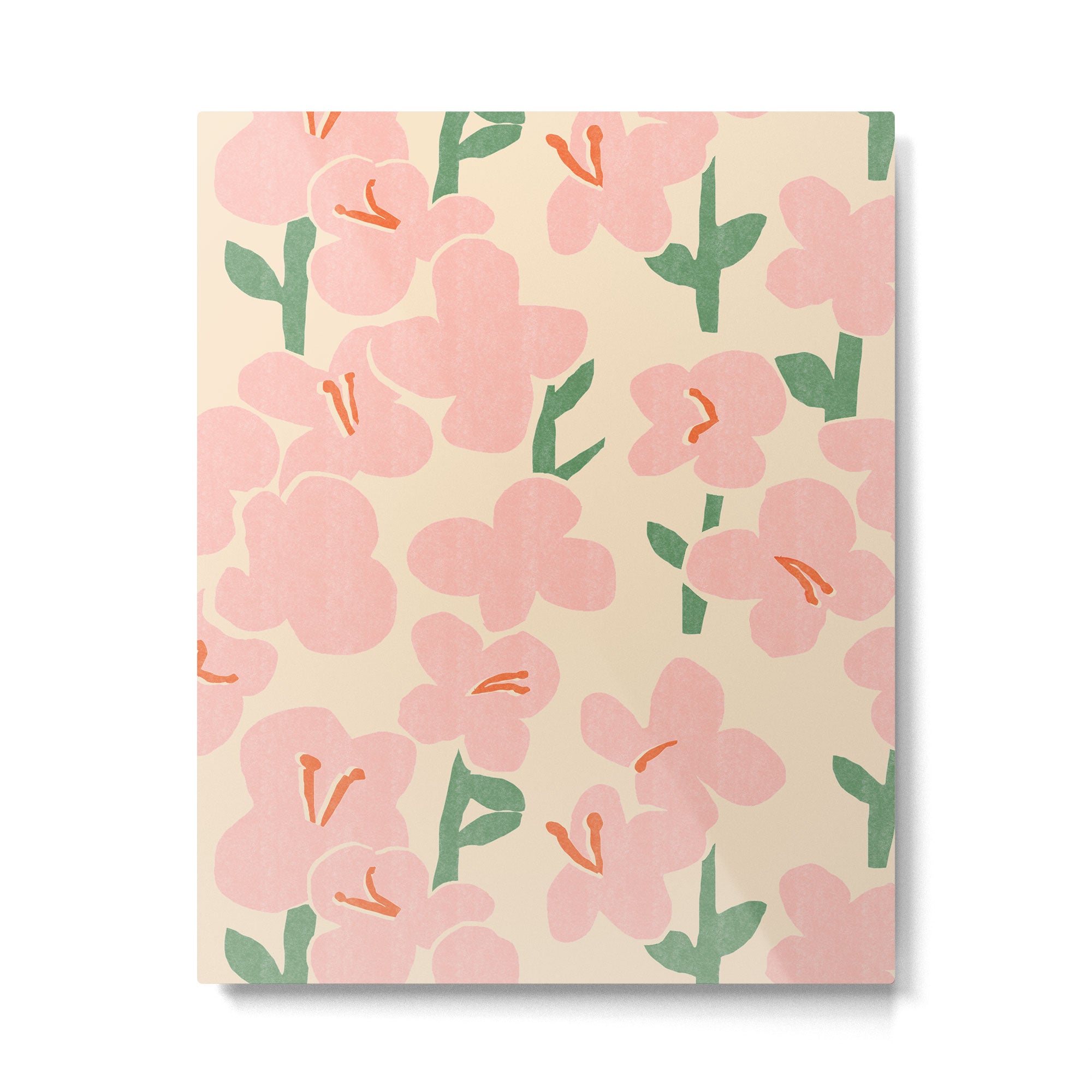 Pink Flowers Metal Print Gallery Image 6