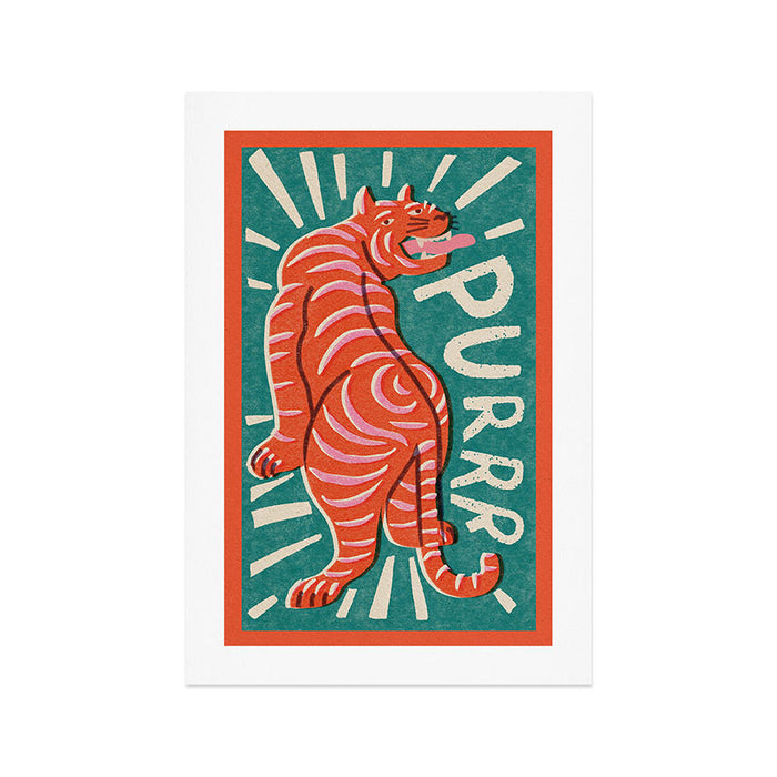 Purring cat Art Print Gallery Image 1