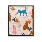 Rainbow cheetahs Framed Canvas Print Gallery Image 8