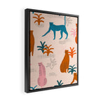 Rainbow cheetahs Framed Canvas Print Gallery Image 2