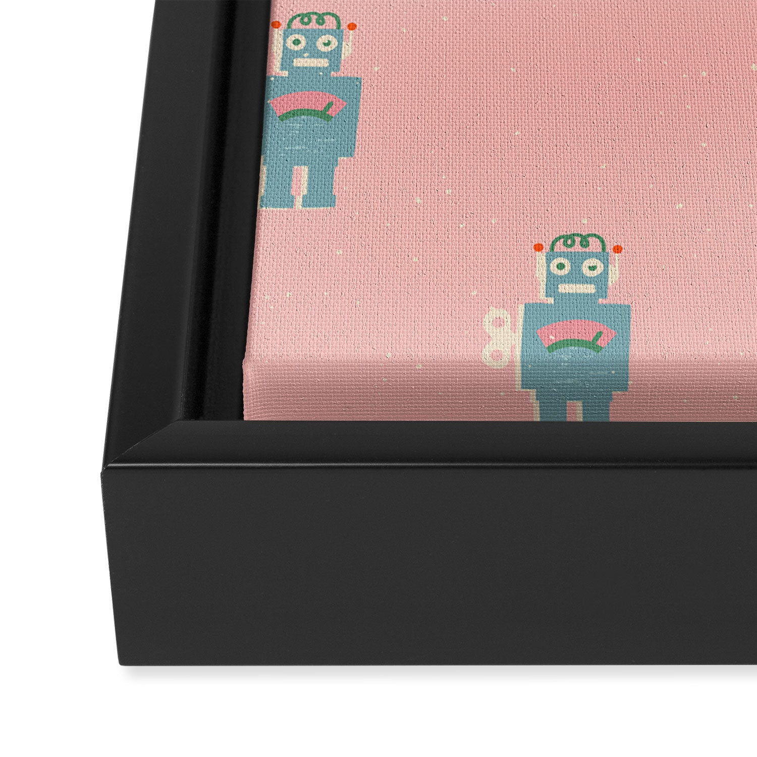 Robots Framed Canvas Print Gallery Image 3