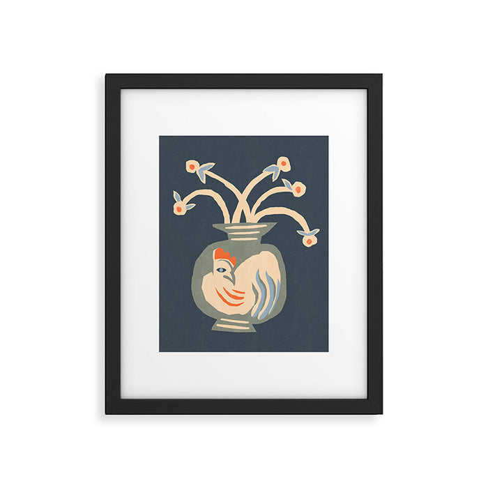 Rooster vase Framed Art Print Gallery Image 1