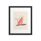 Shred like a cool cat Framed Art Print Gallery Image 5
