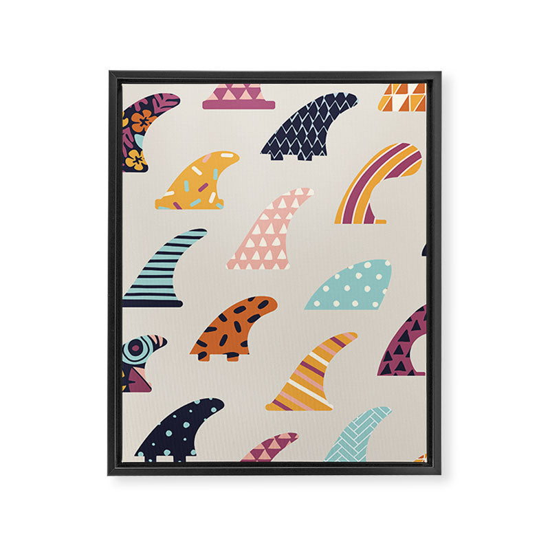 Single fin Framed Canvas Print Gallery Image 8