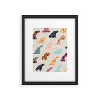 Single fin Framed Art Print Gallery Image 6