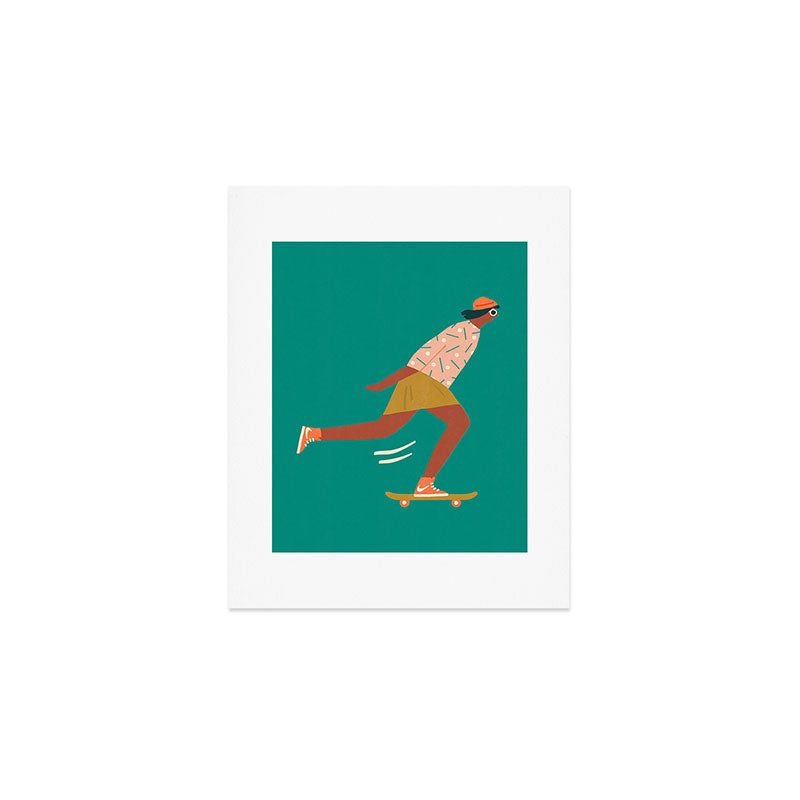 Skate Babe Art Print Gallery Image 1