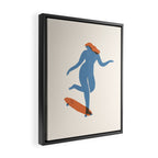 Skate girl Framed Canvas Print Gallery Image 2