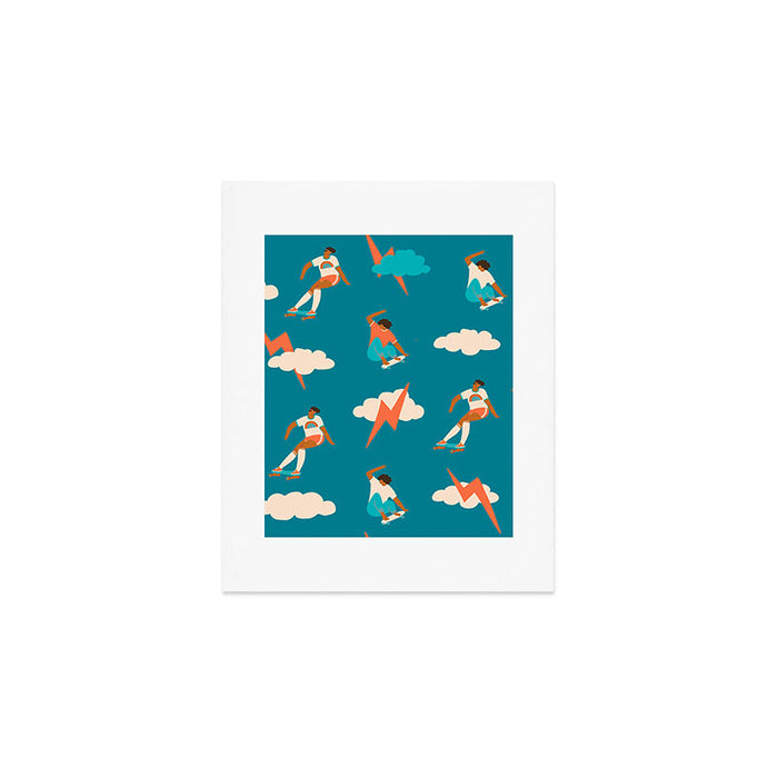 Skateboard girls Art Print Gallery Image 1