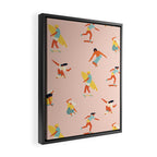 Skateboarding in the 70s Framed Canvas Print Gallery Image 2