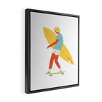Skater from 70s Framed Canvas Print Gallery Image 2
