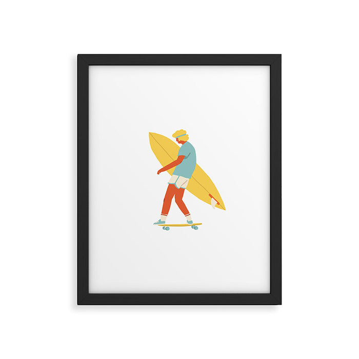 Skater from 70s Framed Art Print Gallery Image 1