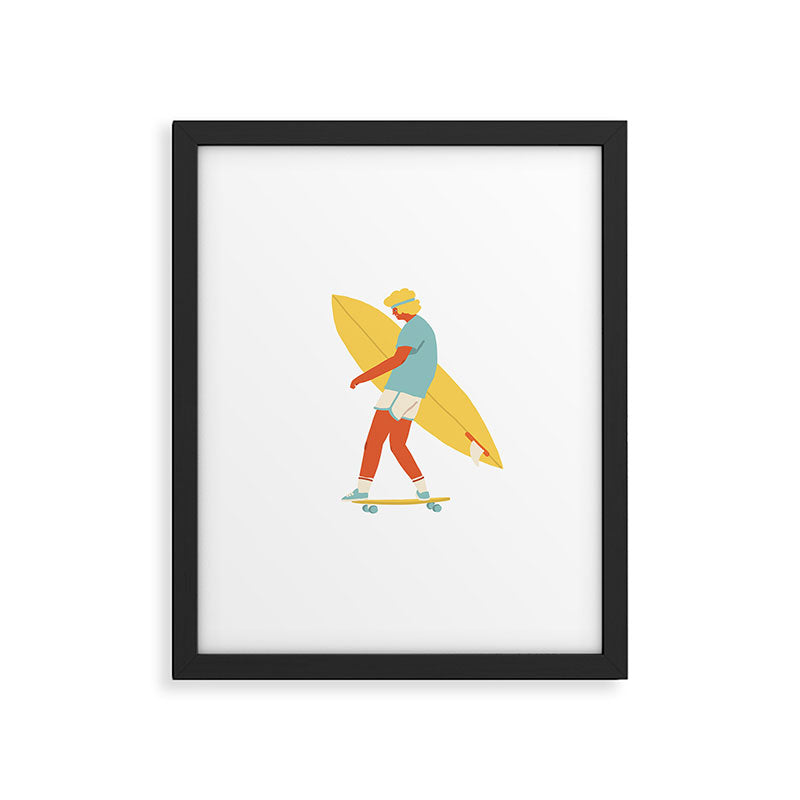 Skater from 70s Framed Art Print Gallery Image 6