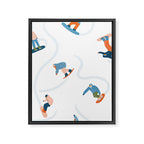 Snowboarding Framed Canvas Print Gallery Image 8