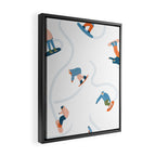 Snowboarding Framed Canvas Print Gallery Image 2