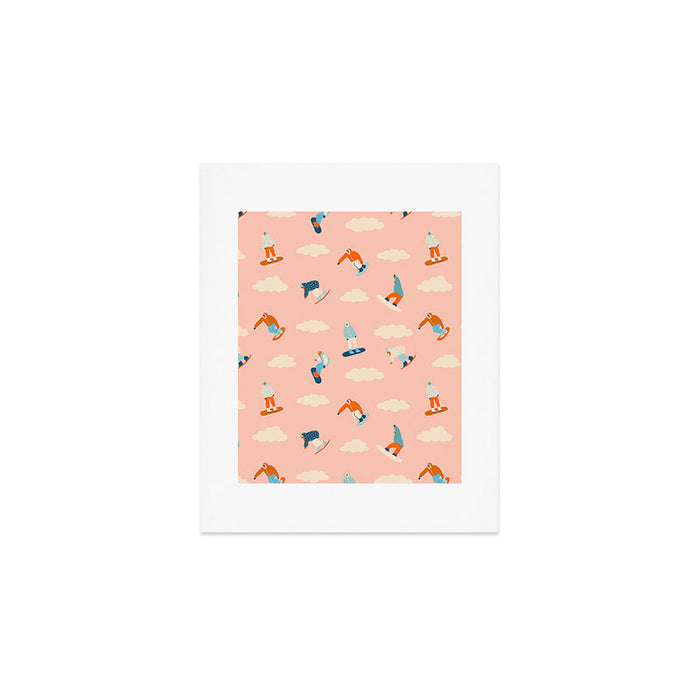 Snowboarding Art Print Gallery Image 1