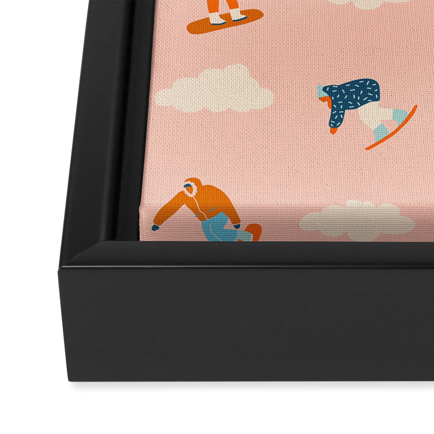 Snowboarding Framed Canvas Print Gallery Image 3