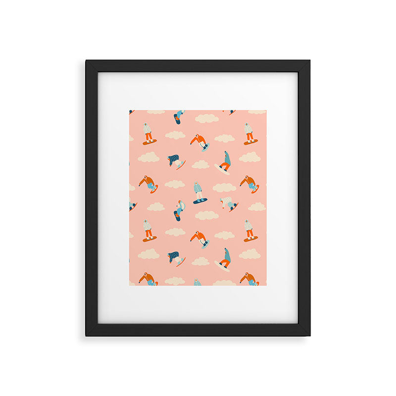 Snowboarding Framed Art Print Gallery Image 6