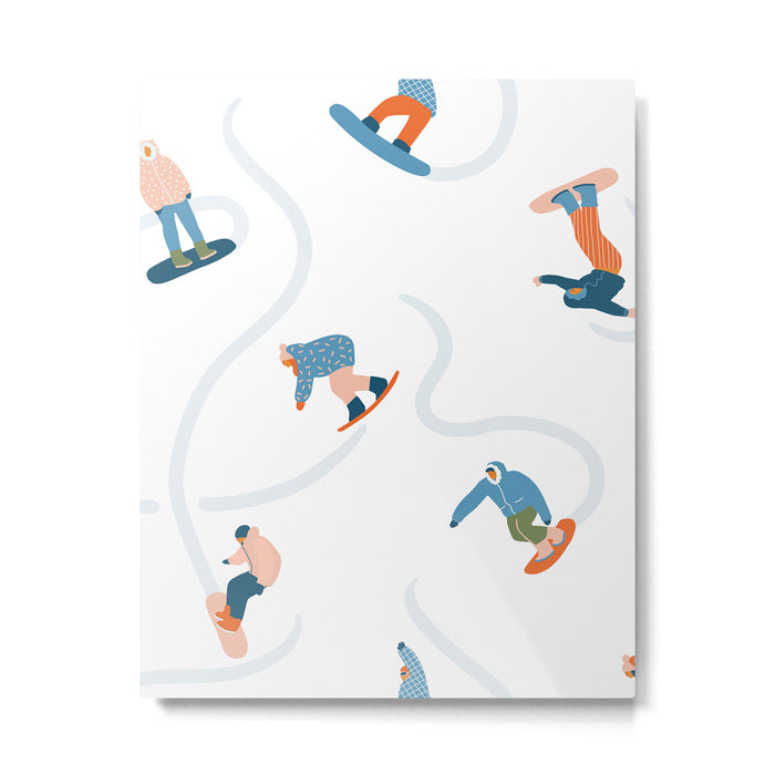 Snowboarding Metal Print Gallery Image 1