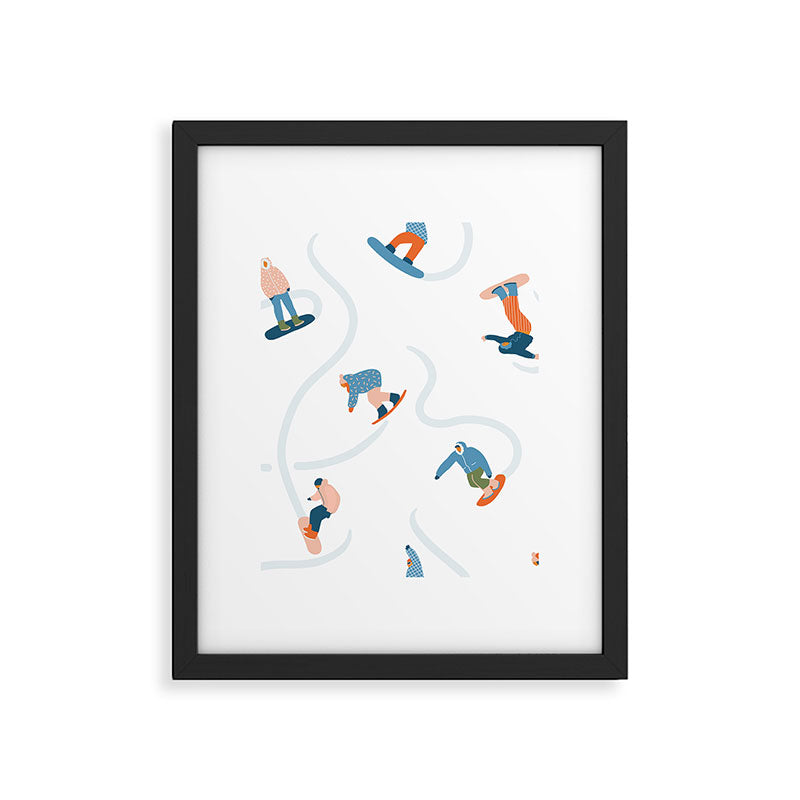 Snowboarding Framed Art Print Gallery Image 6