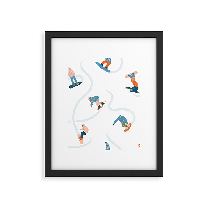 Snowboarding Framed Art Print Gallery Image 1