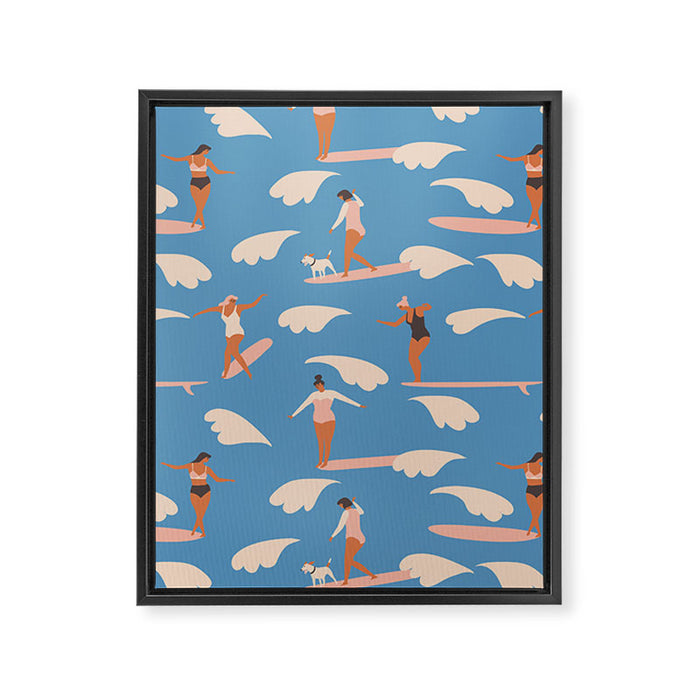 Soul surfers Framed Canvas Print Gallery Image 1