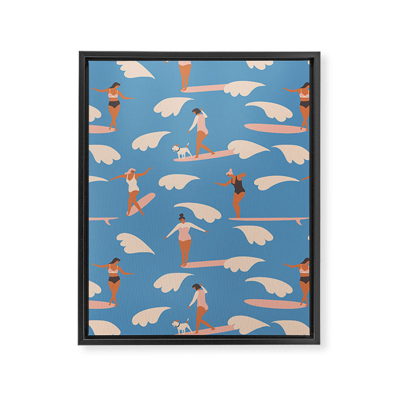 Soul surfers Framed Canvas Print Gallery Image 3