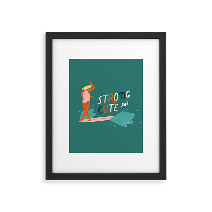 Strong and cute Framed Art Print Gallery Image 1