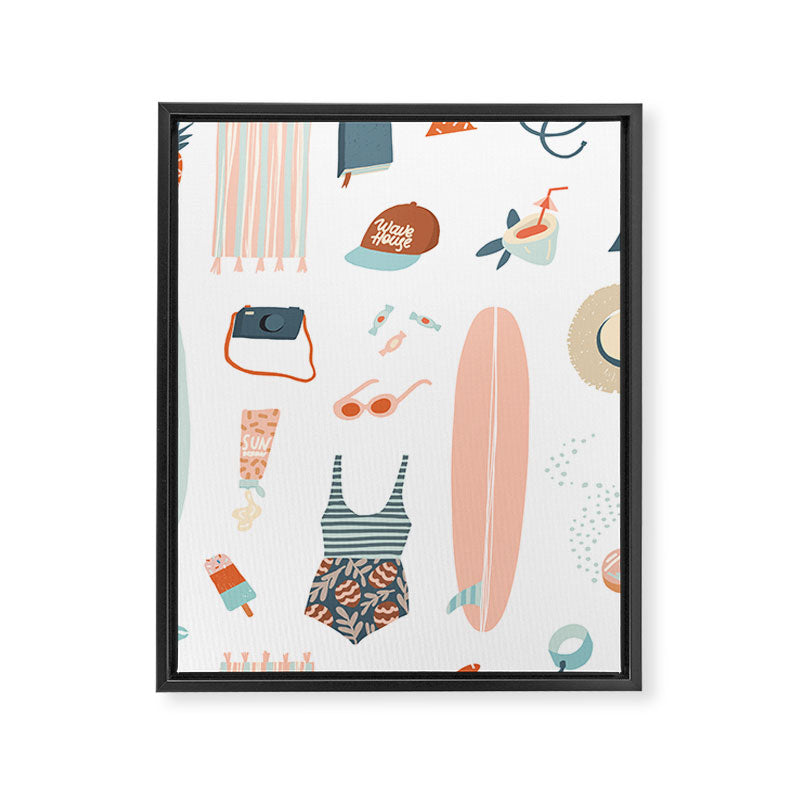 Summer kit Framed Canvas Print Gallery Image 8