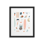 Summer kit Framed Art Print Gallery Image 6