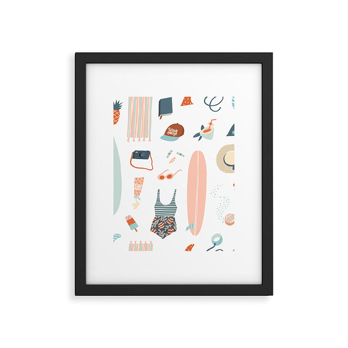 Summer kit Framed Art Print Gallery Image 1