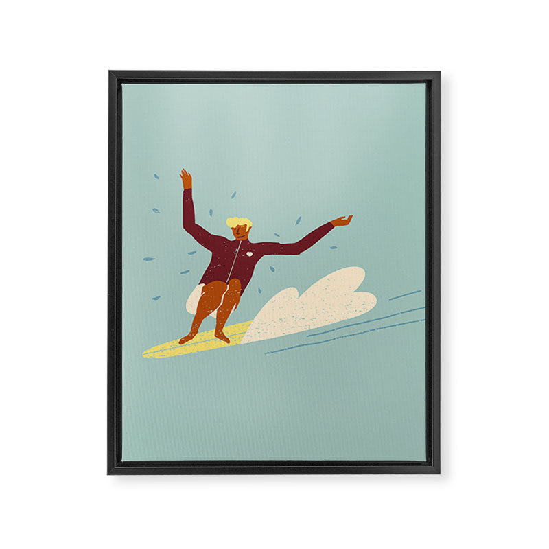 Surf buddy Framed Canvas Print Gallery Image 8