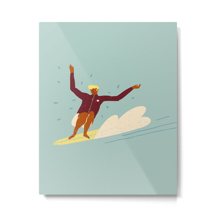 Surf buddy Metal Print Gallery Image 1