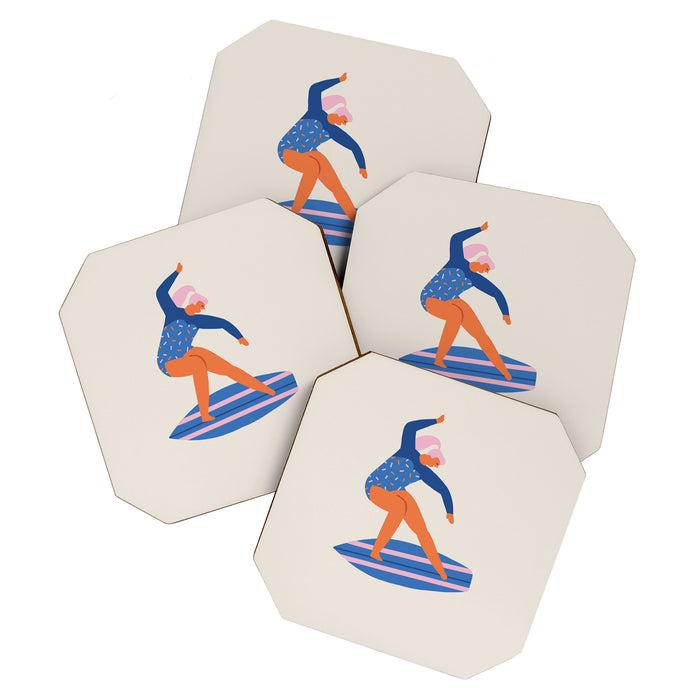 Surf girl Coaster Gallery Image 1