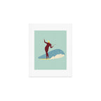 Surf girl Art Print Gallery Image 1