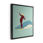 Surf girl Framed Canvas Print Gallery Image 2