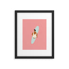 Surf girl Framed Art Print Gallery Image 5