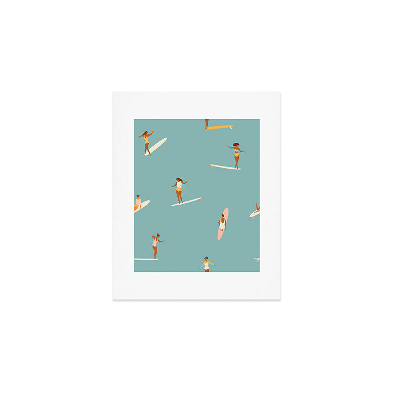 Surf girls Art Print Gallery Image 1