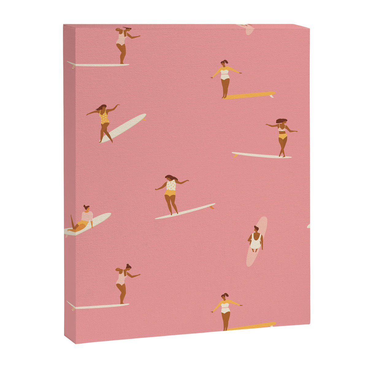Surf girls in pink Canvas Print Gallery Image 8